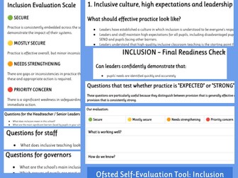 Ofsted Readiness Toolkit - Inclusion (September 2026)
