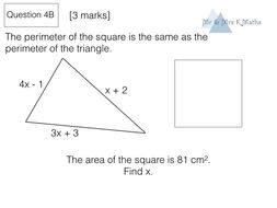 Forming and Solving Equations from Shapes and Angle Problems RELAY ...