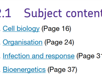 AQA GCSE Biology (triple or combined) revision crosswords for paper 1