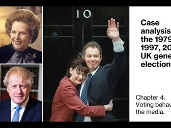 Voting Behaviour and the Media case study: 1979, 1997, 2019.  A level politics Edexcel 2024-2025