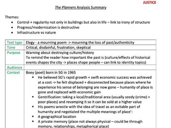 ‘The Planners' Kim Cheng Boey Poem Analysis - Oxford AQA English GCSE 'People and Places' Anthology