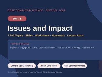 GCSE Computer Science Edexcel Unit 5