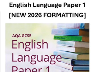 NEW 2026 formatted AQA English Language Paper 1 (2017-2020)