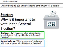 General Election 2019 - To develop our understanding of the General Election