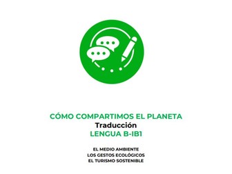 Spanish Translations Sharing The Planet Language B IB1