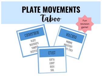 Plate Movements Taboo Revision Game