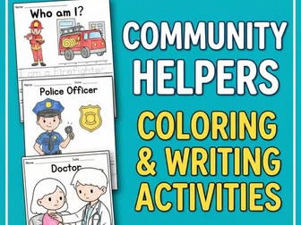 Labor Day Community Helpers Worksheets Who am I?Coloring Pages
