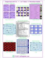 Comparisons with As...+...As 7 Game Plus 2 Worksheet Bundle