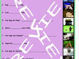 Modals of Ability 3 Photo Worksheet Set