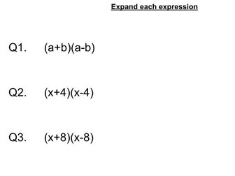 Algebra Expanding/Factoring + Guidance