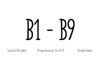 AQA Biology Syllabus B1-9 Powerpoints