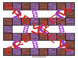Present Simple with Verb Be and Yes-No Questions Chutes and Ladders Board Game