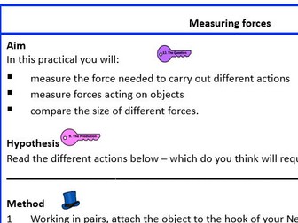 KS3 Measuring forces Write-up