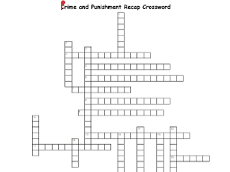 Crime and Punishment Recap Crossword