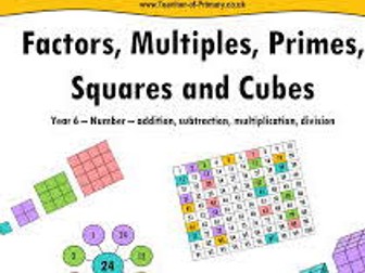 Year 7 Maths - Factors, Multiples & Primes