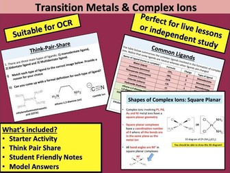 Transition Metals & Complex Ions