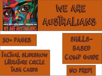 HUGE Resource Bundle - We Are Australians - Student Workbook - Task Cards Yr 1-6