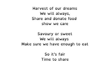 Harvest Song "Harvest of our Dreams"