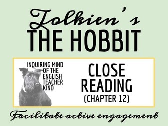 The Hobbit Close Reading Analysis Worksheet (Chapter 12)