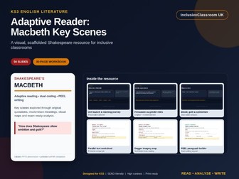 KS3 Macbeth Adaptive Reader & Worksheets