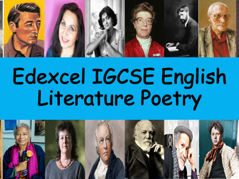 Edexcel IGCSE English Literature Poetry