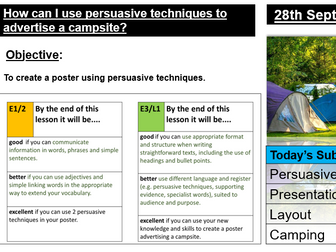 Persuasive Techniques/Presentational Features Functional Skills