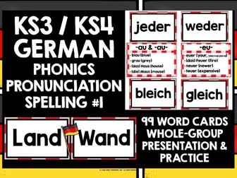 GERMAN PHONICS PRONUNCIATION SPELLING #1