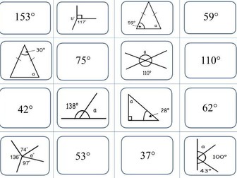 Angles card sort