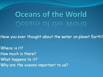 Oceans of the World Powerpoint Presentation KS2