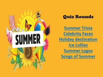 End of Year Summer Quiz