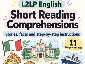 Short Reading Comprehensions | L2LP, SEND and Special Education