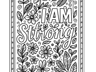 Year 6 SATs Calm Colouring Page, Free Mindfulness Activity