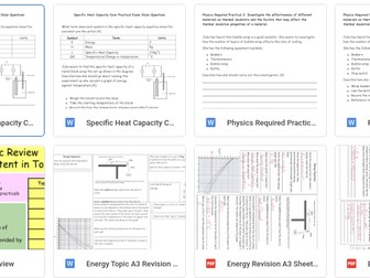 AQA P1 Energy Revision Bundle