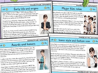 Audrey Hepburn | Film & Fashion | Elegance & Humanitarian Icon