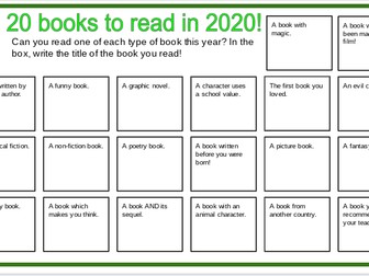 20 Books in 2020 - KS1 & KS2