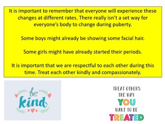 Puberty Lesson 2
