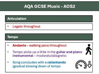 AQA GCSE Music: Queen - Love of my Life Knowledge Organiser