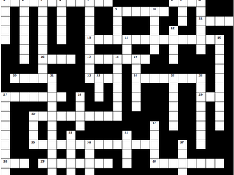 GCSE Chemistry Paper 1 Revision Crossword