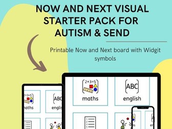 Free Now and Next Visual Board – SEND Classroom Support