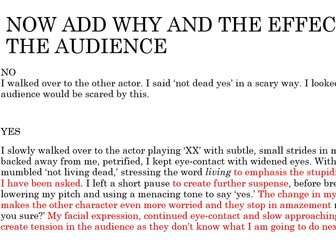 Y9 DRAMA Introduction to written work- DNA