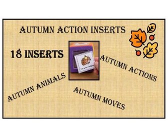 Autumn Action Dice – Animals, Actions & Moves