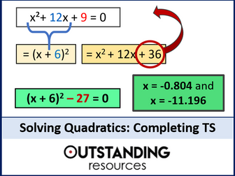 Solving Quadratic Equations by Completing the Square