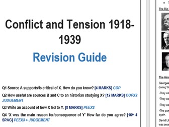 AQA Conflict and Tension 1918-1939 Revision Guide
