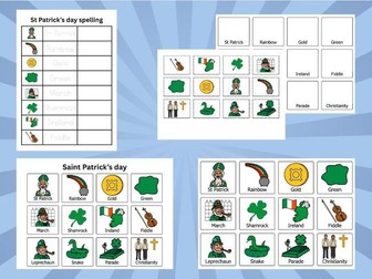 Literacy St Patrick's day bundle | Early level | SEN