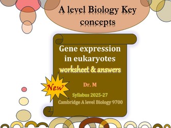 Gene Expression in Eukaryotes (Topic: Inheritance) WS & answers
