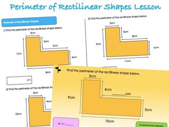 Year 5 Perimeter and Area - Perimeter of Rectilinear Shapes Lesson