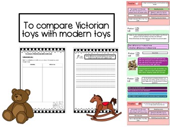 To compare Victorian toys and modern day toys