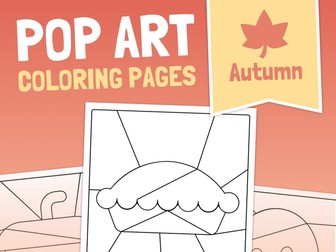 Pop Art Fall Coloring Pages | Art for Non-Artists, Autumn Coloring Sheets
