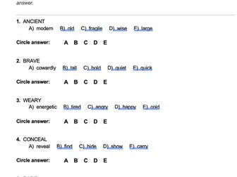 11+ Verbal Reasoning: 50 GL Assessment  Style Practice Questions
