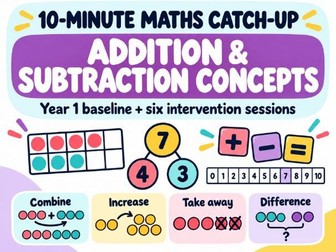 Year 1 Addition & Subtraction Concepts Intervention | 10-Minute Maths Catch-Up